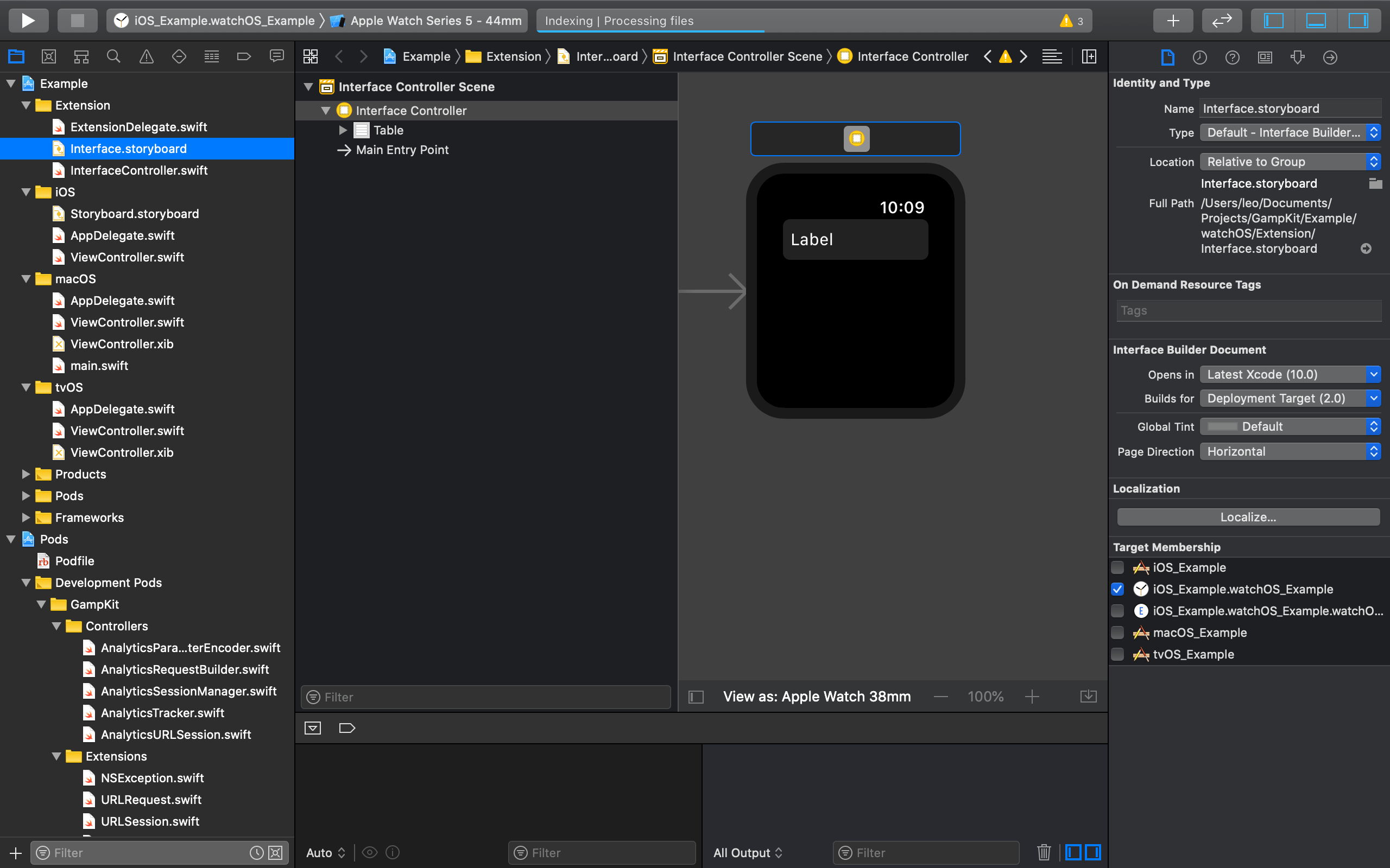 Building an Apple Watch app in Xcode